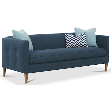 Contemporary Bench Cushion Sofa